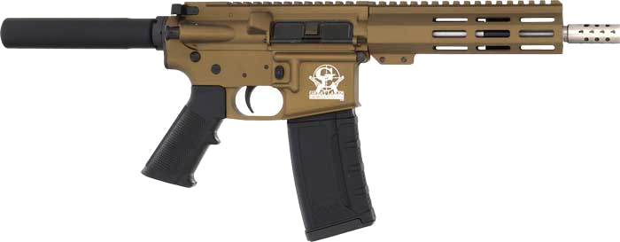 GLFA AR-15 Stainless Barrel .223 Wylde Pistol – Bronze