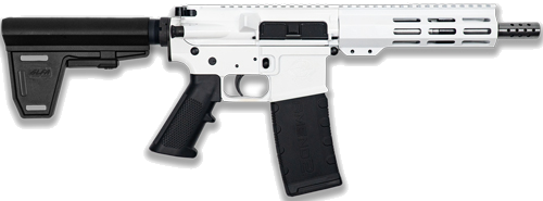 GLFA AR-15 Stainless Barrel .223 Wylde Braced Pistol – White