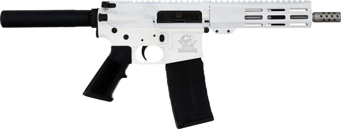 GLFA AR-15 Stainless Barrel .223 Wylde Pistol – White