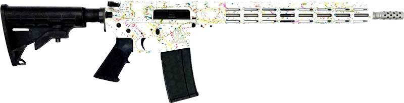 GLFA AR-15 Stainless Barrel .223 Wylde Rifle – White Splatter