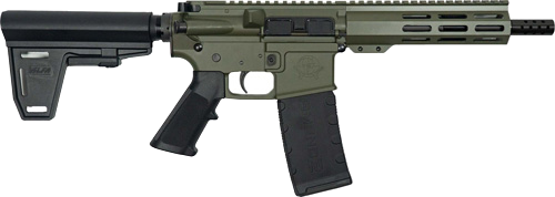 GLFA AR15 PISTOL 300 AAC 7.5" W/ BRACE NITRIDE BBL OD GREEN