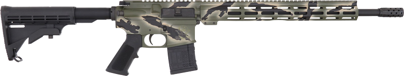 GLFA AR-15 Nitride Barrel .450 Bushmaster Rifle – Pursuit Green Camo