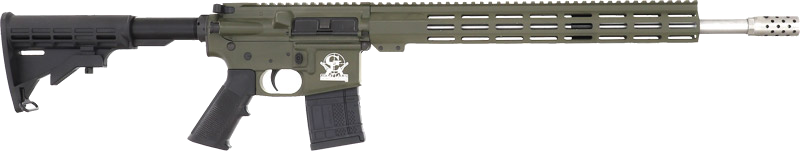 GLFA AR-15 Stainless Barrel .450 Bushmaster Rifle – OD Green