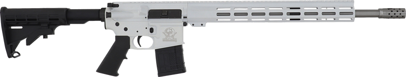 GLFA AR-15 Stainless Barrel .450 Bushmaster Rifle – White
