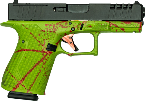 GLFA 19 STRIKER 9MM 4" 15 SHOT BLK SLIDE SPLATER ZOMBIE FRAME