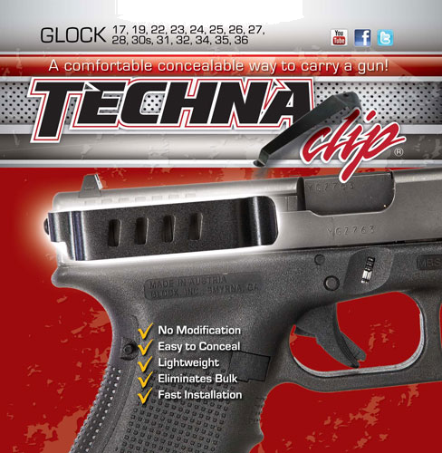 Techna Clip for Glock 202121sf29+ Handgun Retention Clip