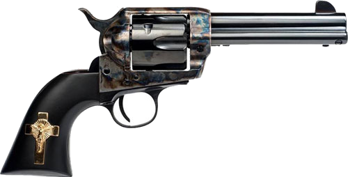 Cimarron Holy Smoker FS 4.75" CC/Bl Cross Black .45 Colt Revolver