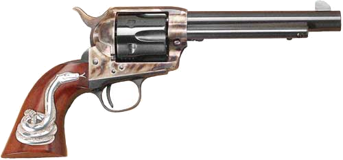 Cimarron Man with No Name Frontier 5.5" CC/Bl with Inlay .45 Colt Revolver