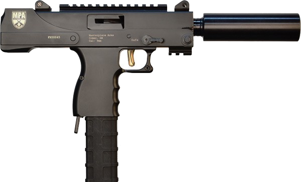MasterPiece Arms Defender 9mm Pistol – Side-Cocking 30-Round