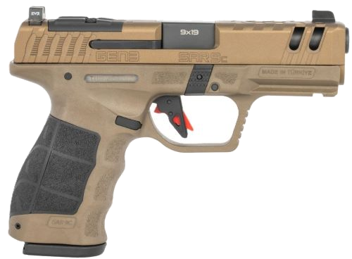 SAR USA Sar9c 9mm Pistol – Bronze