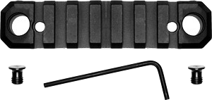 Grovtec Rail Push Button Base Keymod 3.1" 5 Slot Alum