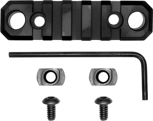 Grovtec Rail Push Button Base M-LOK 3.1" 5 Slot Alum
