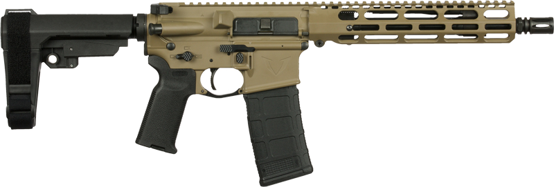VKTR Industries Vk1 5.56 NATO Pistol – 10.5" Barrel, FDE