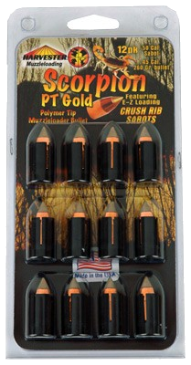 Harvester Scorpion .50 Caliber 260 Grain .451 Poly Tip Sabot 12-Pack