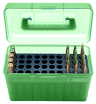 MTM Deluxe Ammo Box 50-Round Lg 220 Swift-30/06 Green Rifle