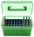 MTM Deluxe Ammo Box 50-Round 22-250 to 308 Green Rifle