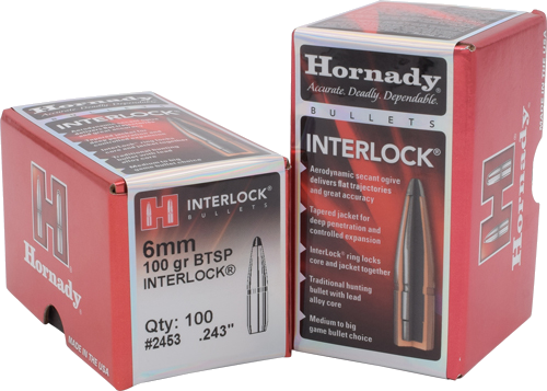 Hornady 6mm .243 Jsp-Bt 100-Count .243 Win 100 Grain Bullets – 100-Pack