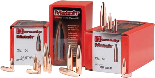 Hornady 264 Bthp Match 100-Count 6.5mm 123 Grain Bullets – 100-Pack
