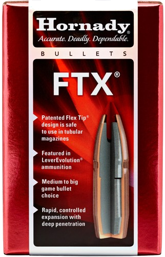 Hornady 30 Caliber .308 Ftx 100-Count .308 Win 135 Grain Bullets – 100-Pack