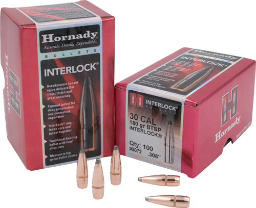 Hornady 30 Caliber .308 Jsp-Bt 100-Count .308 Win 180 Grain Bullets – 100-Pack