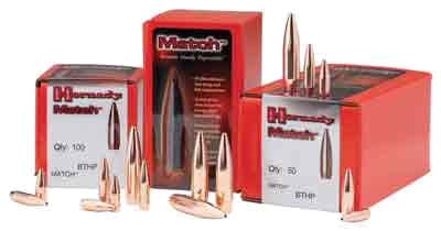 HORNADY BULLETS 30 CAL .308 208GR BTHP MATCH 100CT 15BX/CS