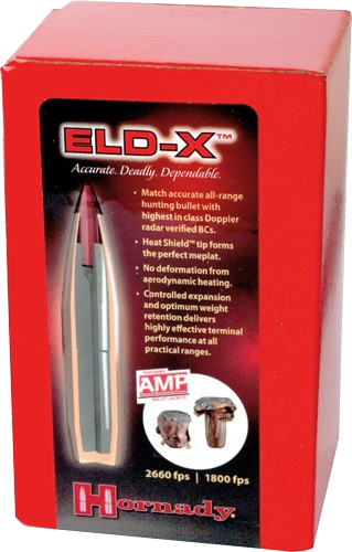 Hornady 30 Caliber .308 . Eld-X 100-Count .308 Win 220 Grain Bullets – 100-Pack