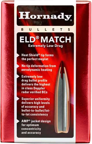 Hornady 30 Caliber. .308 Eld-Match 100-Count .308 Win 195 Grain Bullets – 100-Pack