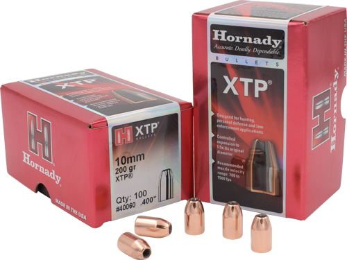 Hornady XTP 10mm 200 Grain Bullets – 100-Pack