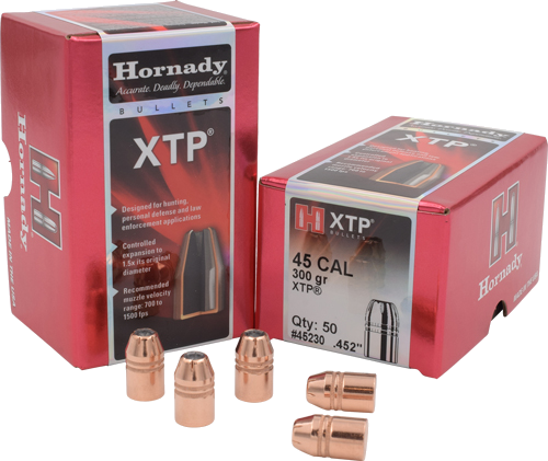 Hornady XTP .45 Caliber 300 Grain Bullets – 50-Pack
