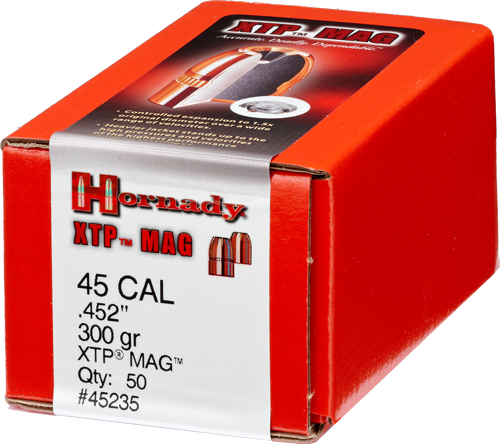 Hornady 452 Jhp 50-Count .45 Caliber 300 Grain Bullets – 50-Pack