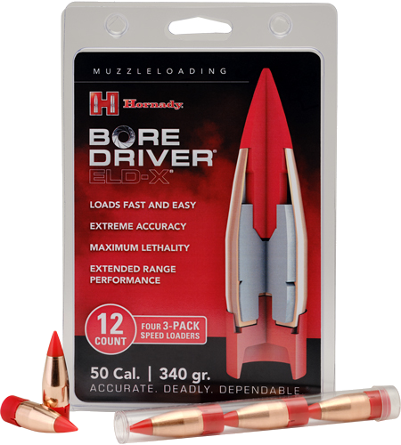 Hornady 50 Caliber Bore Driver 340 Grain Ftx 12-Count