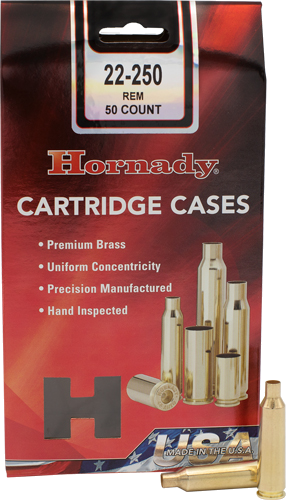 Hornady Unprimed Cases 22-250 Remington 50-Pack 5-Pack/Cs