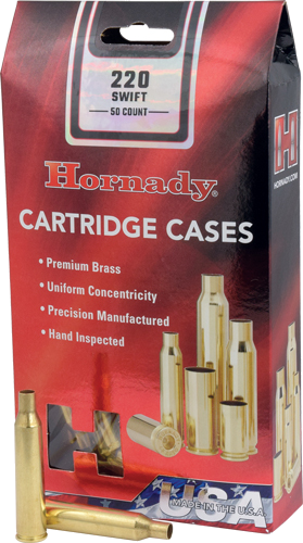 Hornady Unprimed Cases 220 Swift 50-Pack 5-Pack/Cs