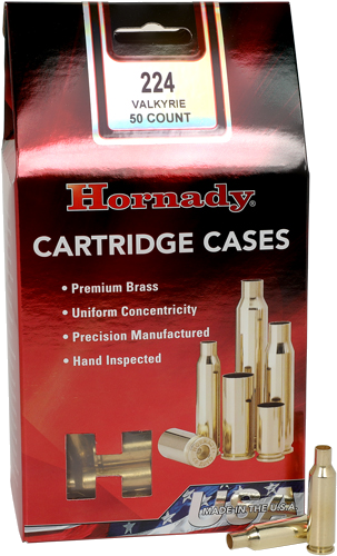 Hornady Unprimed Cases 224 Valkyrie 50-Pack 5-Pack/Cs