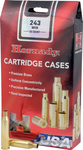 Hornady Unprimed Cases 243 Win 50-Pack 5-Pack/Cs