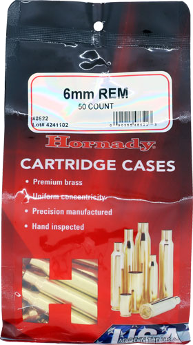 Hornady Unprimed Cases 6mm Remington 50-Pack 5-Pack/Cs