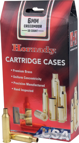 Hornady Unprimed Cases 6mm Creedmoor 50-Pack 5-Pack/Cs