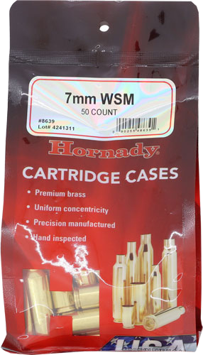 Hornady Unprimed Cases 7mm WSM 50-Pack 5-Pack/Cs