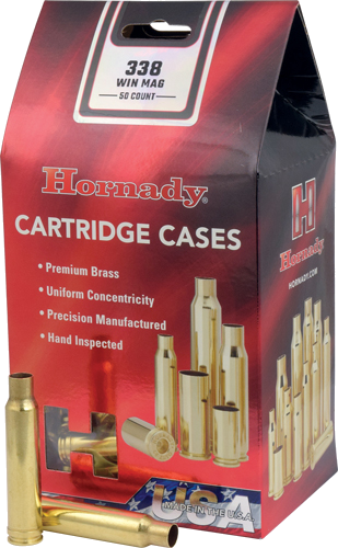 Hornady Unprimed Cases 338 Win 50-Pack 5-Pack/Cs Magazine