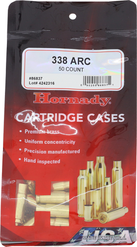 Hornady Unprimed Cases 338 Arc 50-Pack 5-Pack/Cs