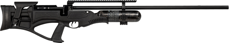 Hatsan Airguns Piledriver .50 800+fpe Black/Synth with Carbon Fiber Bttl