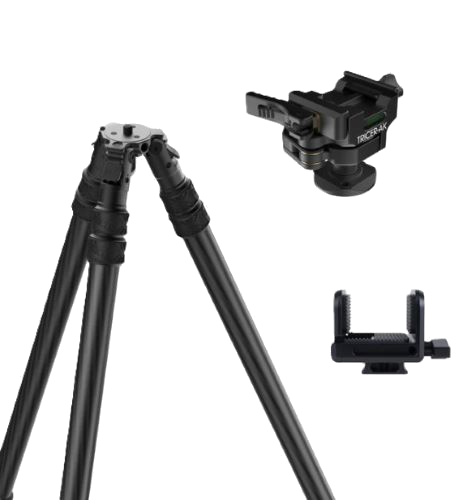 Tricer HK Kit with Gc Gun Clamp Carbon Fiber Tripod