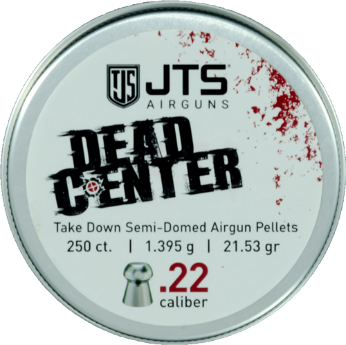 Jts Group Pellets Dead Center 22 Semi-Domed 21.53 Grain 250-Count