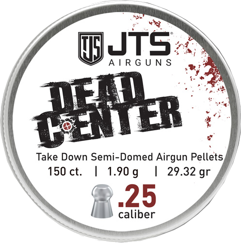 Jts Group Pellets Dead Center .25 Caliber Semi-Domed 29.32 Grain 150-Count
