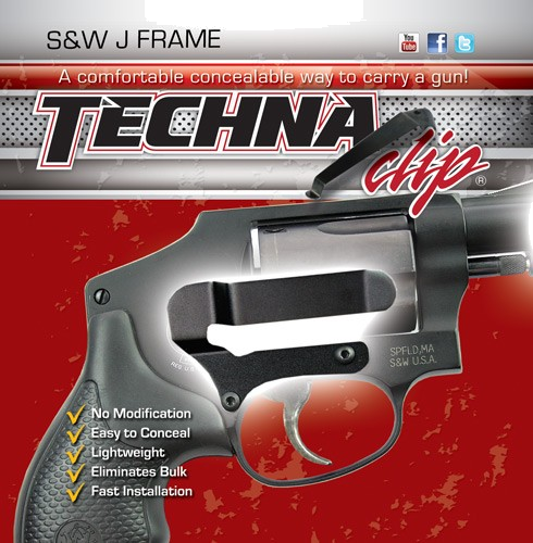 Techna Clip S&W J-Frame Right-Hand Handgun Retention Clip