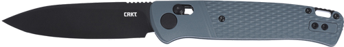 CRKT Counterpart 3.38" Plain Edge Gray Crossbar Lock