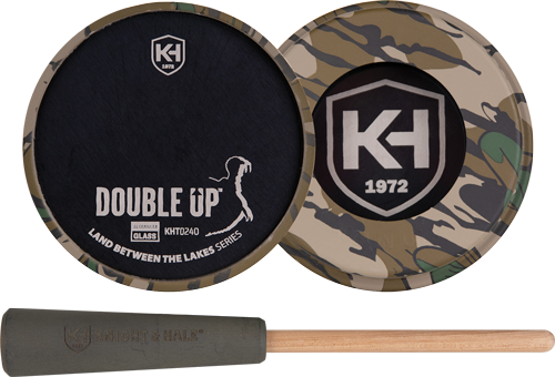 Knight and Hale Double Up Pot Call Aluminum/Glass Greenleaf