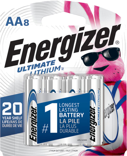 Energizer Ultimate Lithium Batteries AA 8-Pack