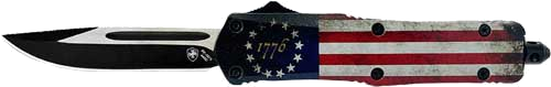 Templar Knife Large Otf Betsy Ross Flag 3.5" Drop Pnt Knife