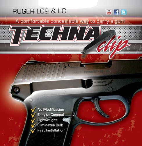 Techna Clip Ruger LC9/LC380 Right-Hand Handgun Retention Clip